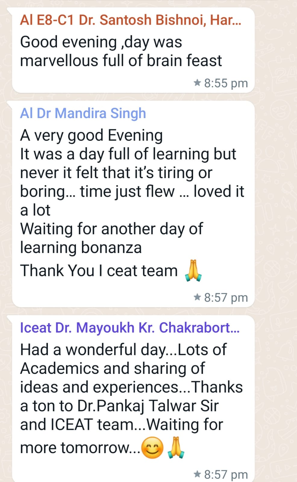 Testimonial Images International Ivf Training Centre In India